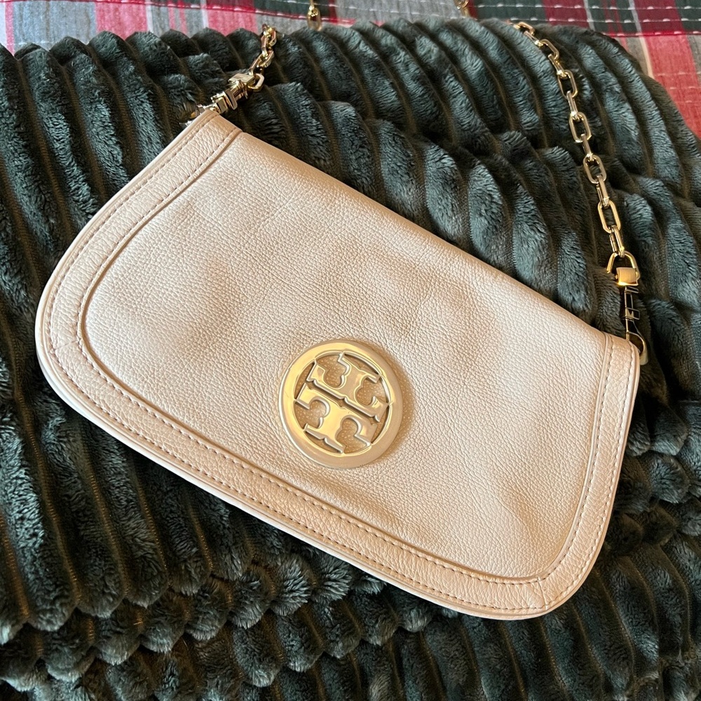 Tory Burch Crossbody Bag, Cream, Cream Emblem